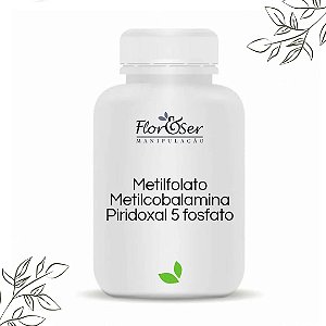 Metilfolato + Metilcobalamina + Piridoxal 5 fosfato 30caps Cognição