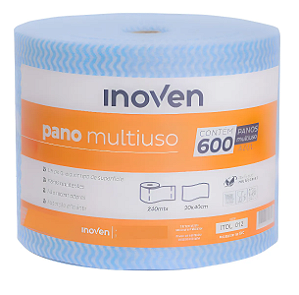 Pano Multiuso Tipo Perfex Pano - Azul - 600 - Unidade - 1 - 240 M - 20 Cm