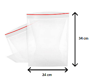 SACO ZIP HERMÉTICO N10 24X34 100un