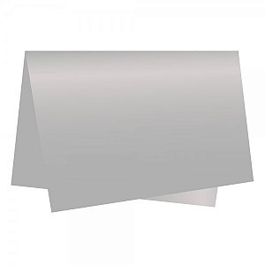 Papel de Seda Prata 50x70cm - 50 folhas