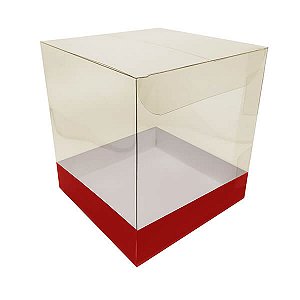 Caixa Visor Cubo 14x14x16cm pacote com 10 unidades