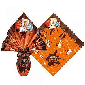 Envelope Páscoa Chocolat Laranja 25 unidades