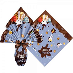 Envelope Páscoa Chocolat Azul 25 unidades