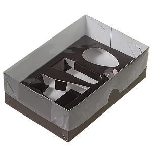 Caixa para Ovo de Colher de 050g Kit Confeiteiro - pacote com 5 Unidades