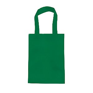 Sacola em TNT com Alça 20x25cm Verde - pacote com 10 unidades