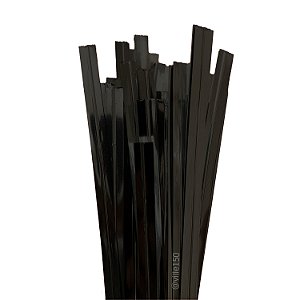 Fecho Prático Decorativo 4mmx11cm - PRETO