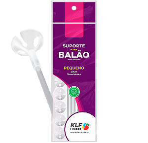 Kit Suporte para Balão 28cm Cristal - Pequeno - pacote com 10 unidades