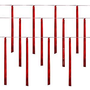 Varal de Fitas Metalizadas Vermelho - pacote com 10 m