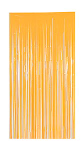 Cortina Decorativa Plástica 100cmx200cm Laranja