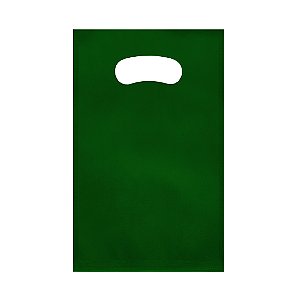 Sacola em TNT Boca Vazada VERDE - pacote com 10 unidades