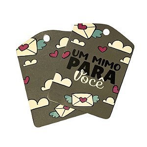 TAG Decorativa Um Mimo Para Você - Pacote com 10 unidades