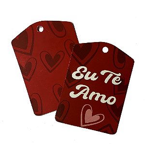 TAG Decorativa Eu Te Amo - Pacote com 10 unidades