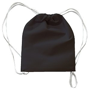 Mochila em TNT 25x35cm Preta - pacote com 5 unidades