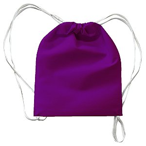 Mochila em TNT 25x35cm Roxa - pacote com 5 unidades