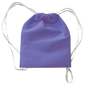 Mochila em TNT 25x35cm Lilás - pacote com 5 unidades