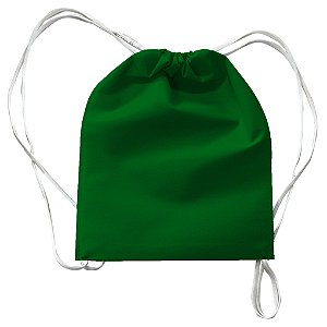 Mochila em TNT 25x35cm Verde - pacote com 5 unidades
