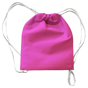 Mochila em TNT 25x35cm Rosa - pacote com 5 unidades