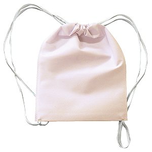 Mochila em TNT 25x35cm Branca - pacote com 5 unidades