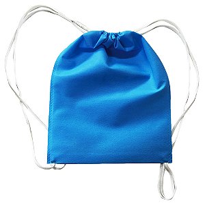 Mochila em TNT 25x35cm Azul Royal - pacote com 5 unidades