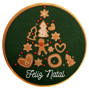 Etiqueta Adesiva Árvore de Cookies - pacote com 60 unidades