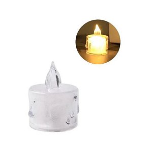 Vela de LED Decoração Branca 3,7x5cm - Unidade