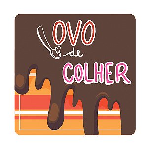 Etiqueta Adesiva Ovo de Colher - pacote com 60 unidades