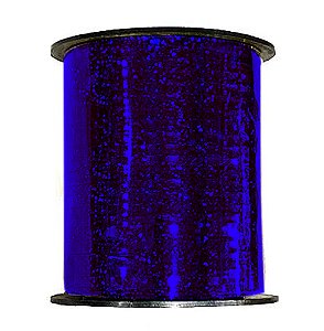 Fitilho Plástico Holográfico 5mm x 200m Azul