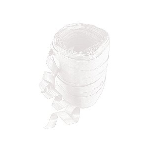 Fitilho Plástico 5mm x 50m Branco - pacote com 10 rolos