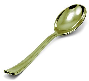 Colher Sobremesa Linha Gold Premium - Pacote com 8 unidades