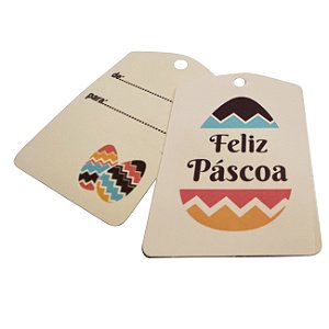 TAG Decorativa Páscoa Moderna - Pacote com 10 unidades