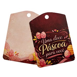 TAG Decorativa Doce Páscoa - Pacote com 10 unidades