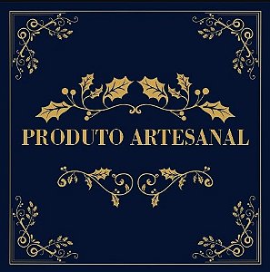 Etiqueta Adesiva Produto Artesanal Elegance - pacote com 60 unidades
