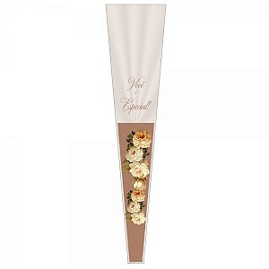 Botão Cone 12x3x50cm Giullia pacote com 100 unidades