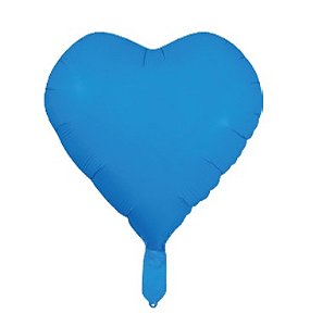 Balão Neon 18 Coração Azul