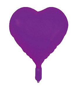Balão Neon 18 Coração Roxo