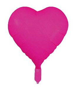 Balão Neon 18 Coração Rosa