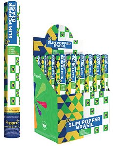 Lança Confetes Slim Brasil 30cm - Unidade