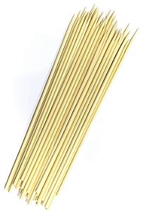 Espeto de Bambu Tratado - Pacote com 40 unidades