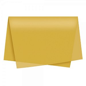 Papel de Seda Ouro 48x60cm - 10 folhas
