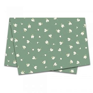 Papel de Seda Decorado 50x70cm Daisy - 10 folhas
