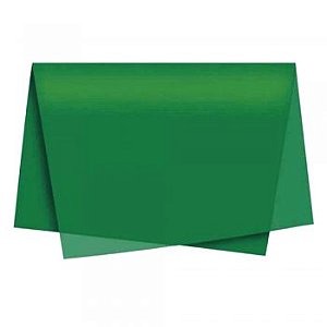 Papel de Seda 50x70cm Verde - 10 folhas