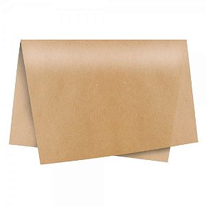 Papel de Seda Kraft 50x70cm - 10 folhas