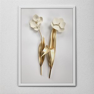 Quadro Decorativo Floral B&D 2