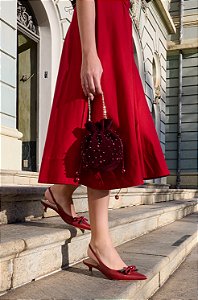 BUCKET BAG - BURGUNDY