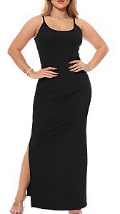 Vestido Longo Canelado