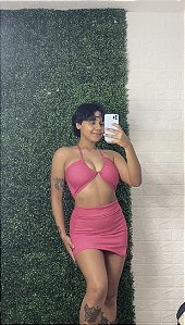 Conjunto Cropped Amarração