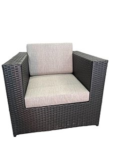 Poltrona Elza Fiber Preto