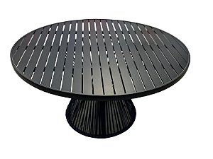 Mesa Nova York Preto Ripado 140CM