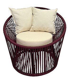 Chaise Puff Esther Rope