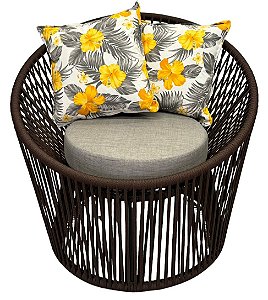 Chaise Puff Esther Rope